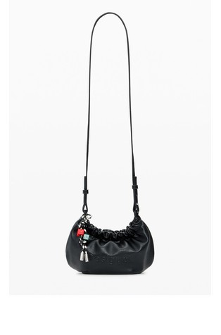 Mini torbica za čez ramo z obeskom