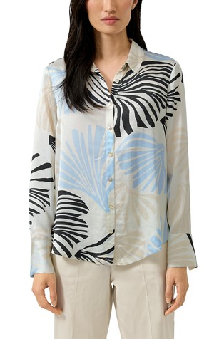 Satenasta viskozna srajca z vzorcem