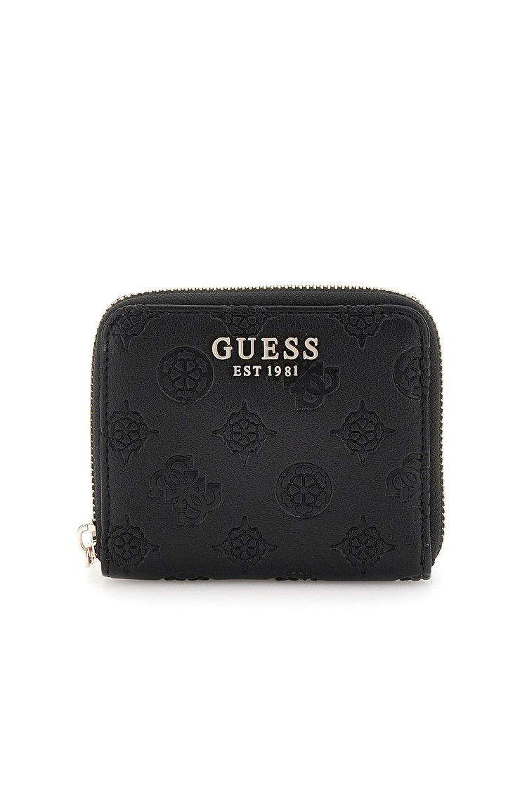 GUESS Gerty 4G Peony logo mini wallet Black 