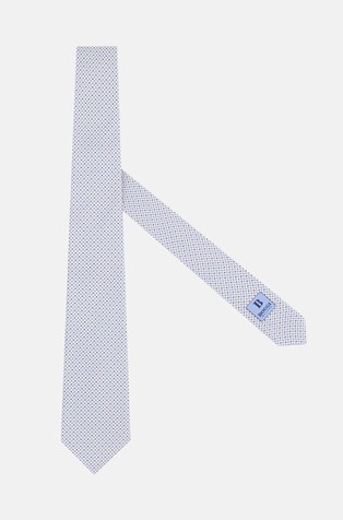 Svilena kravata z geometrijskim vzorcem