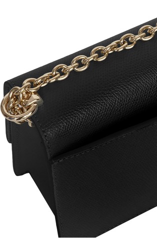 FURLA Mini usnjena torbica za čez ramo Črna - Black 4