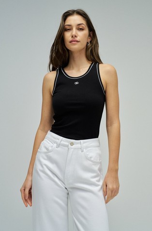 Basic top with lurex threads