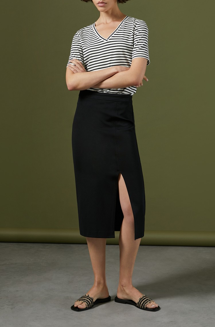 PENNYBLACK Pencil krilo iz jerseya Črna - Black 