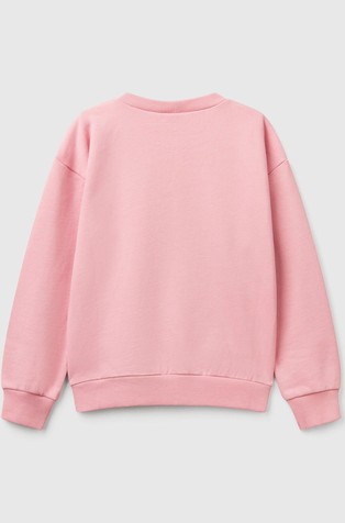 BENETTON Snoopy ©Peanuts bombažen pulover Roza - Pink 2