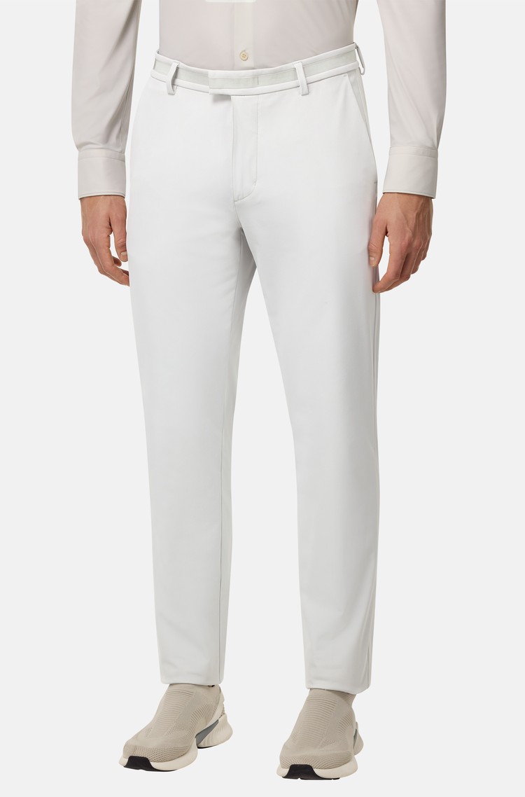 BOGGI MILANO B-Tech Stretch Nylon Trousers Ice 