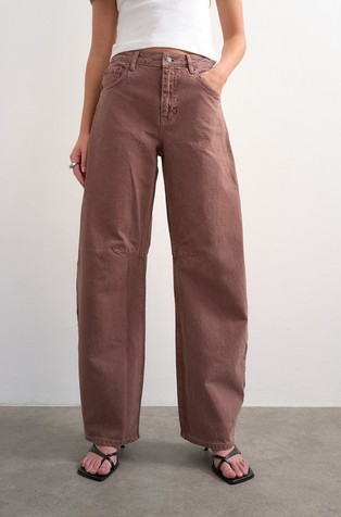 TSBARREL high rise barrel fit jeans