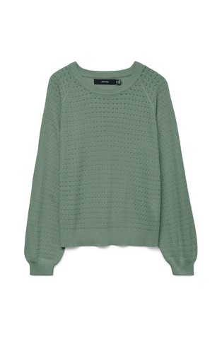 VERO MODA VMNEWLEXSUN Pullover in viscose blend Hedge Green 5