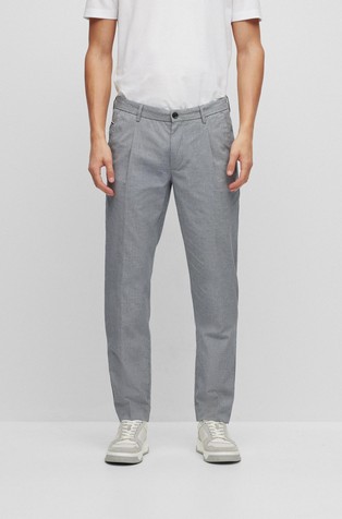Slim fit chino hlače iz raztegljive bombažne mešanice