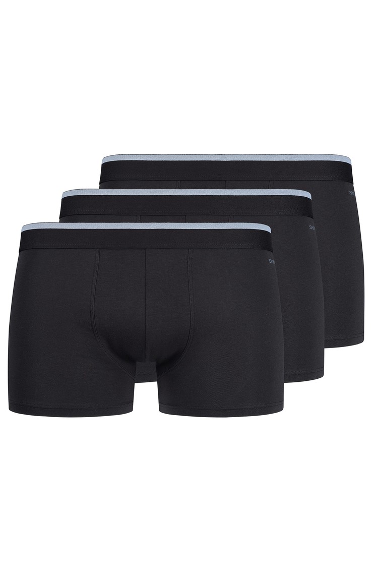 SKINY Cotton Multipack paket 3 boksaric Črna - Black 