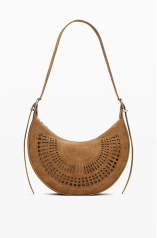 Perforated shoulder bag
