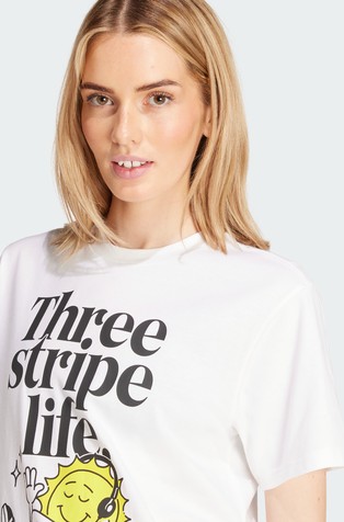 ADIDAS Positivity Graphic T-Shirt White 3