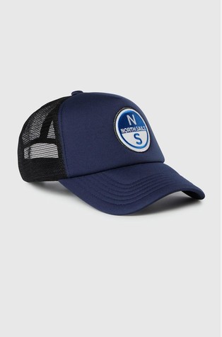 Trucker cap with logo patch