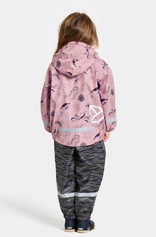 DIDRIKSONS Slaskeman Waterproof Kids' Set Ocean Soft Pink 3