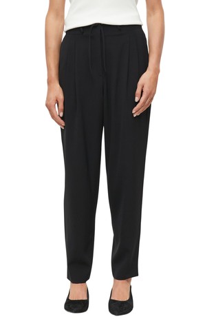 High-rise pants with adjustable waist