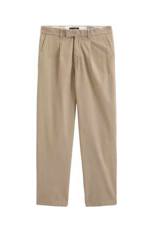 Stretch cotton regular fit pants