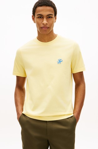 Majica iz jerseya z vezenim logotipom