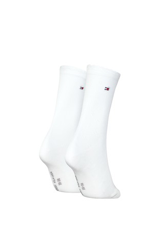 TOMMY HILFIGER 2-Pack Classics Jacquard Socks White 2