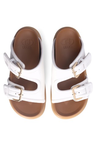 LIU JO Sandals with wide straps White 4