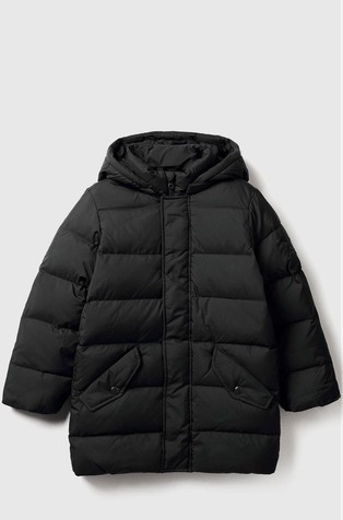 Padded jacket with removable hood