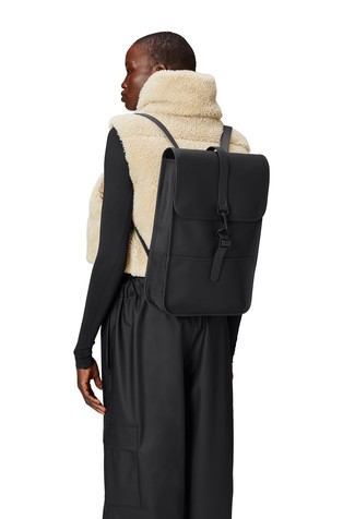 RAINS Mini Unisex Waterproof Backpack Black 4