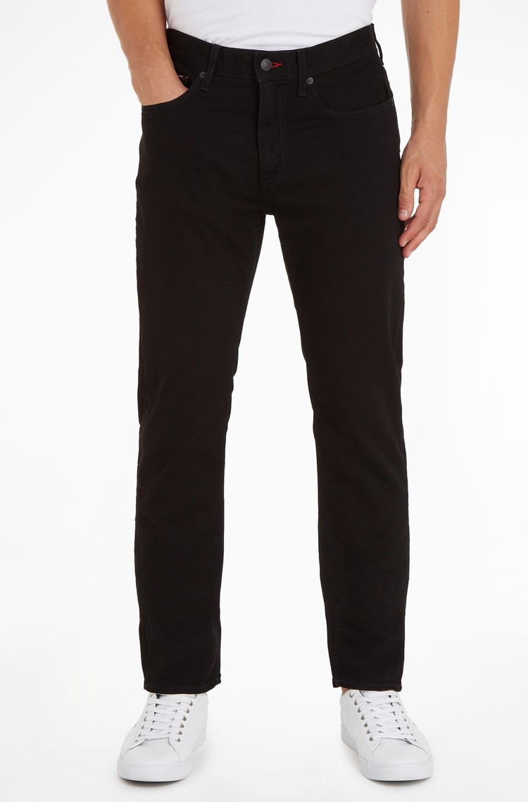TOMMY HILFIGER Core Denton ravne jeans hlače Črna - Black 