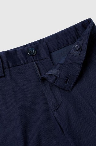 BENETTON Slim fit chino hlače iz raztegljivega bombaža Modra - Blue 3
