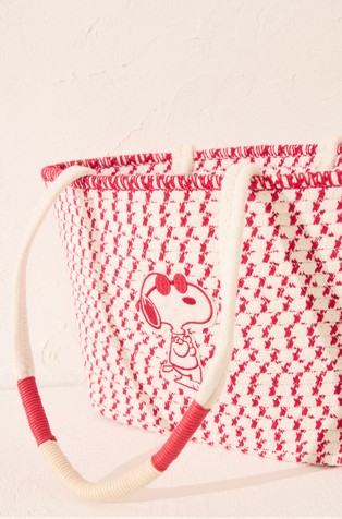 WOMEN'SECRET Snoopy medium shopper handbag White / Red 4