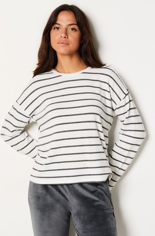 Paby Striped Pyjama Sweatshirt