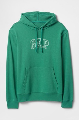 GAP Gap logo moški pulover s kapuco Zelena - Irish Clover 5