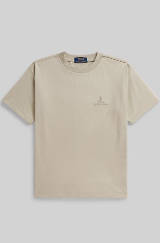 Oversized fit bombažna logo majica s kratkimi rokavi