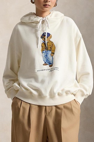 Polo Bear pulover s kapuco in flisirano notranjostjo