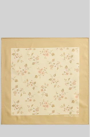 Floral Silk Square Scarf