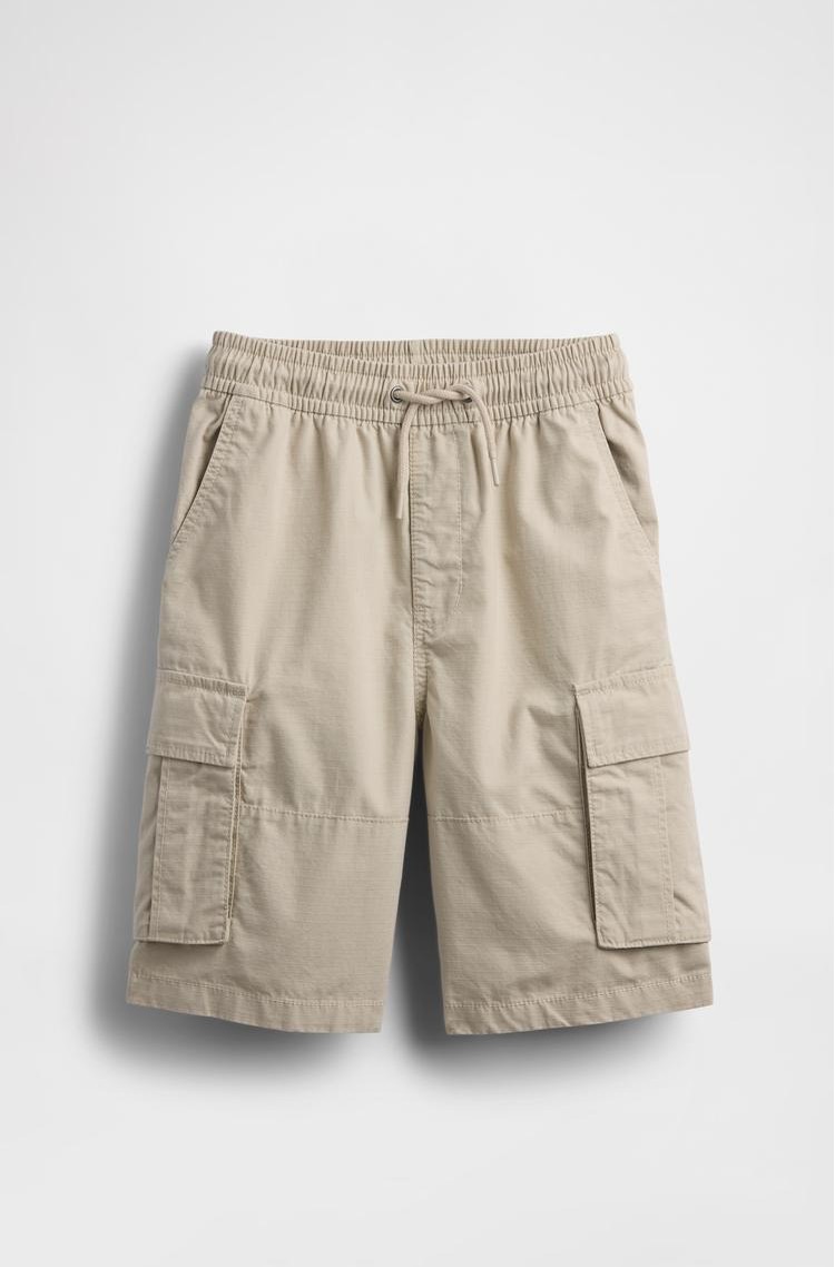 GAP Kids Ripstop Easy Cargo Shorts Moonstone 