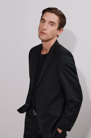 CORTEFIEL Serie XXI slim fit suknjič Črna - Black 6