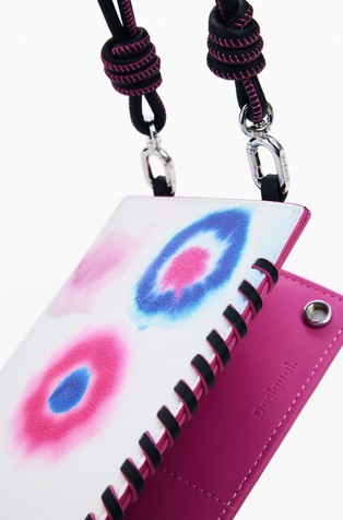 DESIGUAL Medium smooth convertible wallet with tie-dye print Multi 5