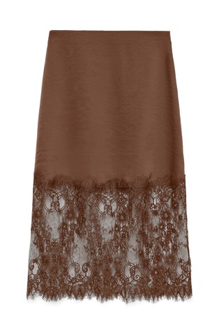 VMOLLIE midi krilo s čipko