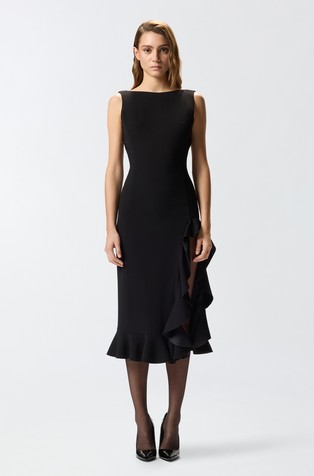 Oprijeta obleka z naborki