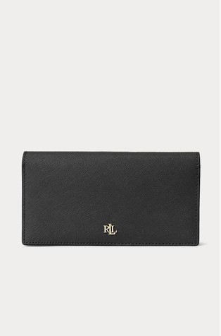 Crosshatch Leather Slim Wallet