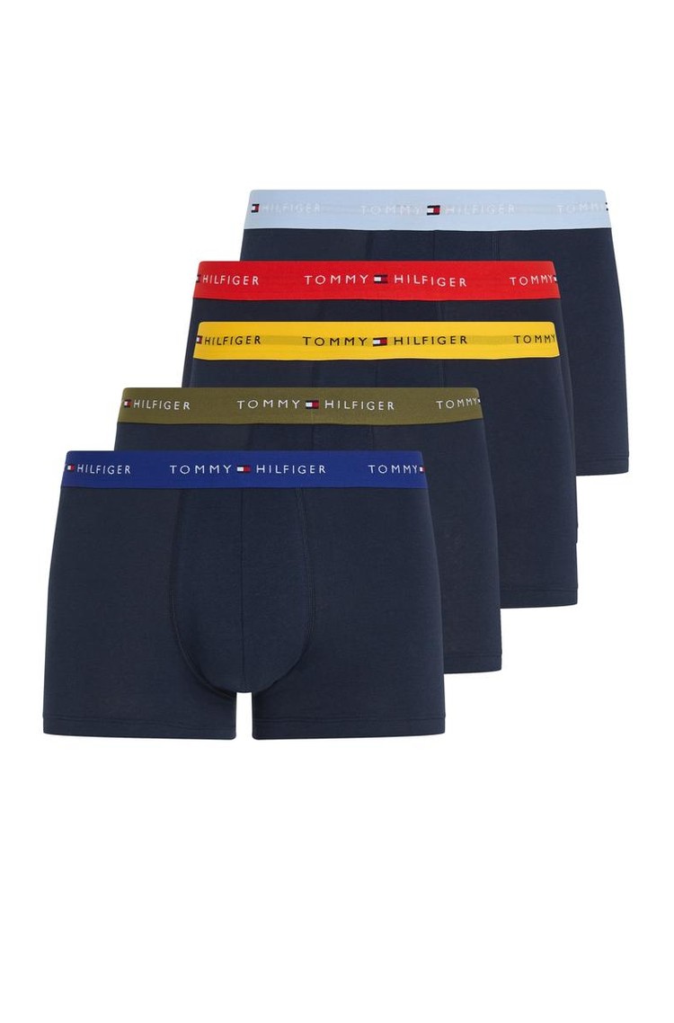 TOMMY HILFIGER Paket 5 Essential Signature boksaric Modra - Blue/Multi 