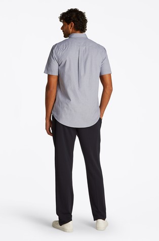 TOMMY HILFIGER TH Flex srajca s kratkimi rokavi in mikro pepita vzorcem Modra - Dark Blue 2