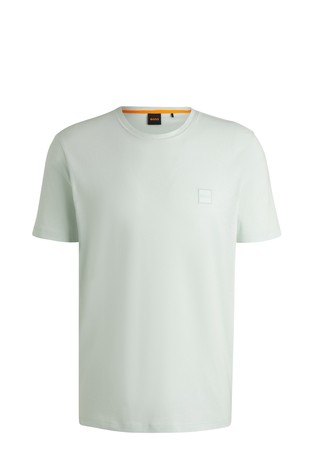 Relaxed fit cotton T-shirt with logo patch