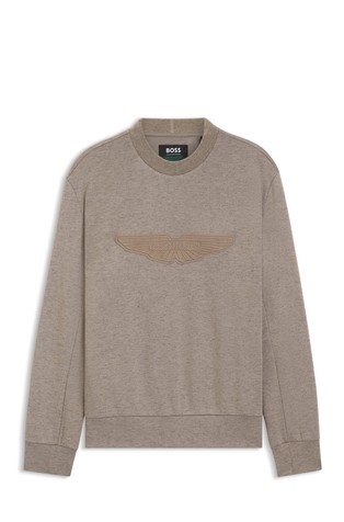 BOSS x Aston Martin pulover iz viskoze in volne