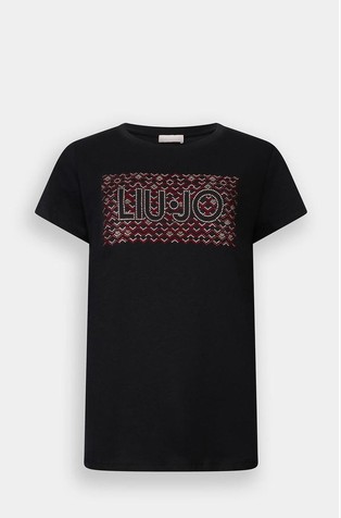 Bombažna majica s kratkimi rokavi in logotipom