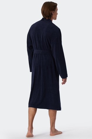 SCHIESSER Feather Terry - kopalni plašč iz frotirja Modra - Blue 2