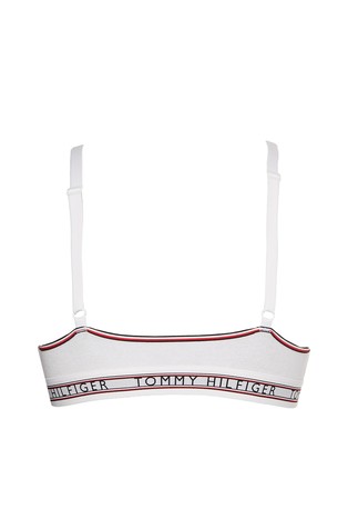 TOMMY HILFIGER Nepodložen triangel modrček Bela - White 5