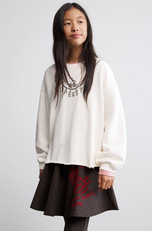 Loose sweatshirt with print