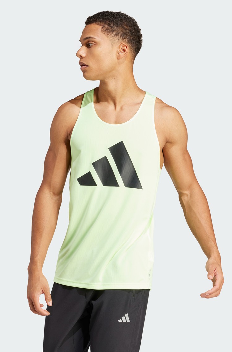 ADIDAS Run It Running Tank Top Green 