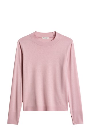 Relaxed fit majica z dolgimi rokavi iz TENCEL™ liocela in bombaža