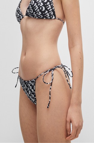 Bikini spodnji del kopalk z vzorcem logotipov