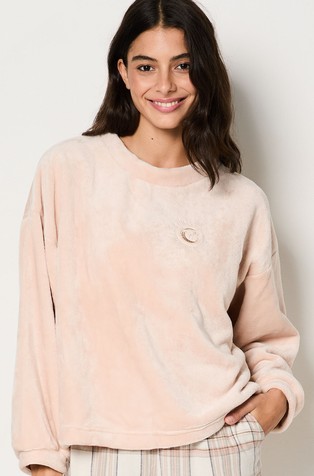 ETAM Miel 2-piece fleece pajamas set Multi Pink 3